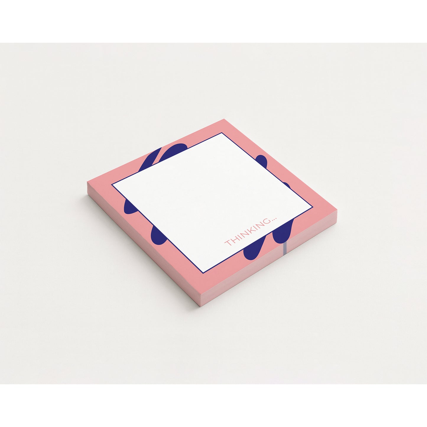 Scribble design pink notepad.