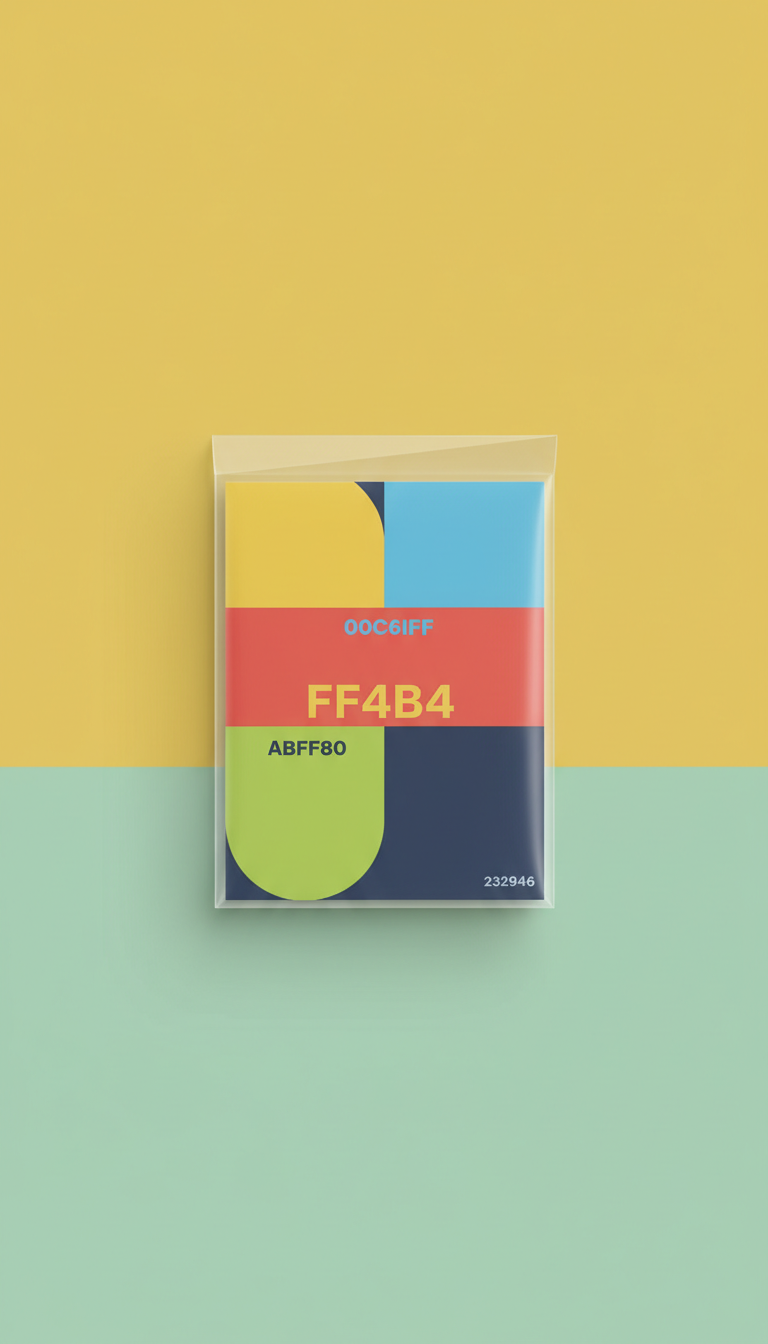 Graphic greeting card set with sleeve