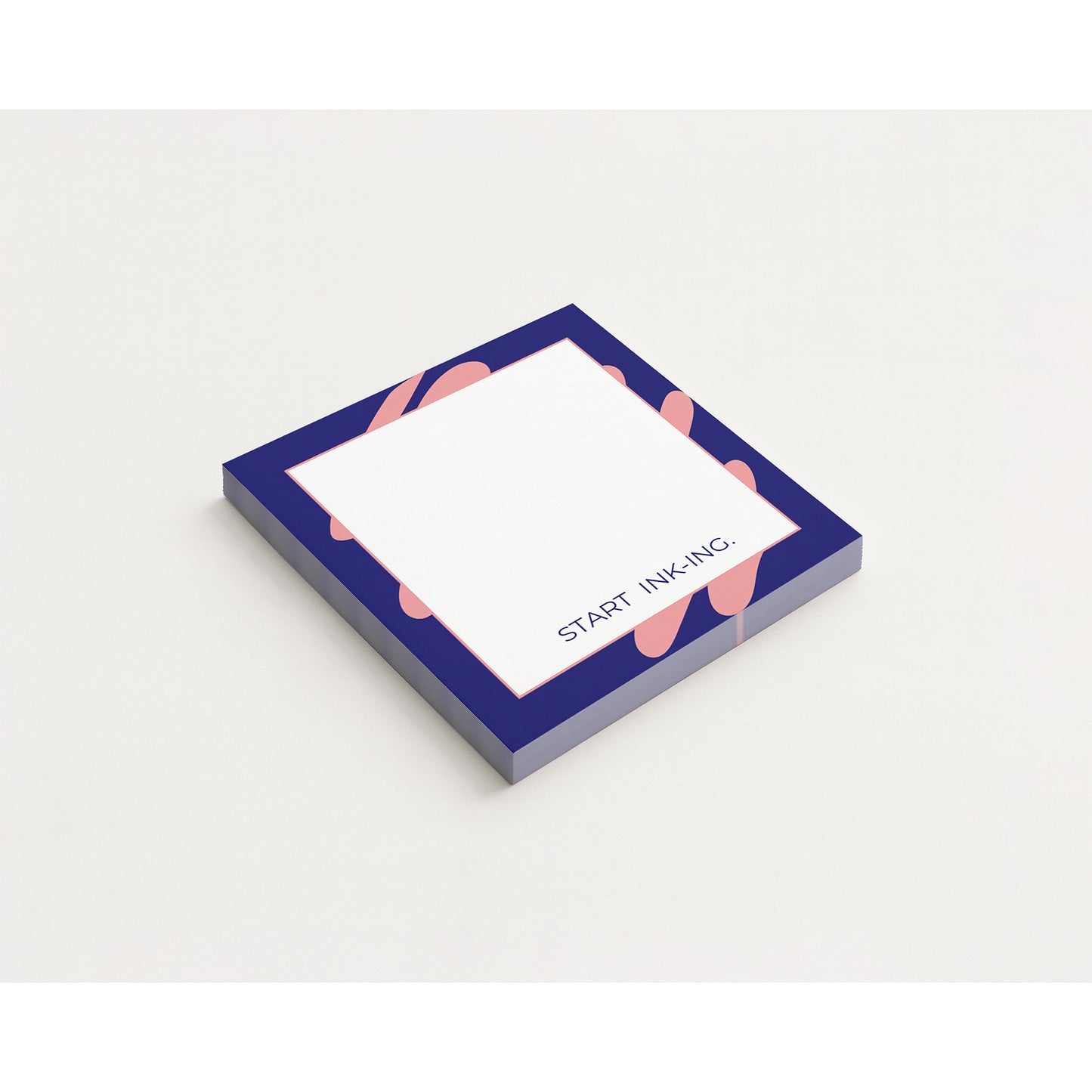Scribble design navy blue notepad.