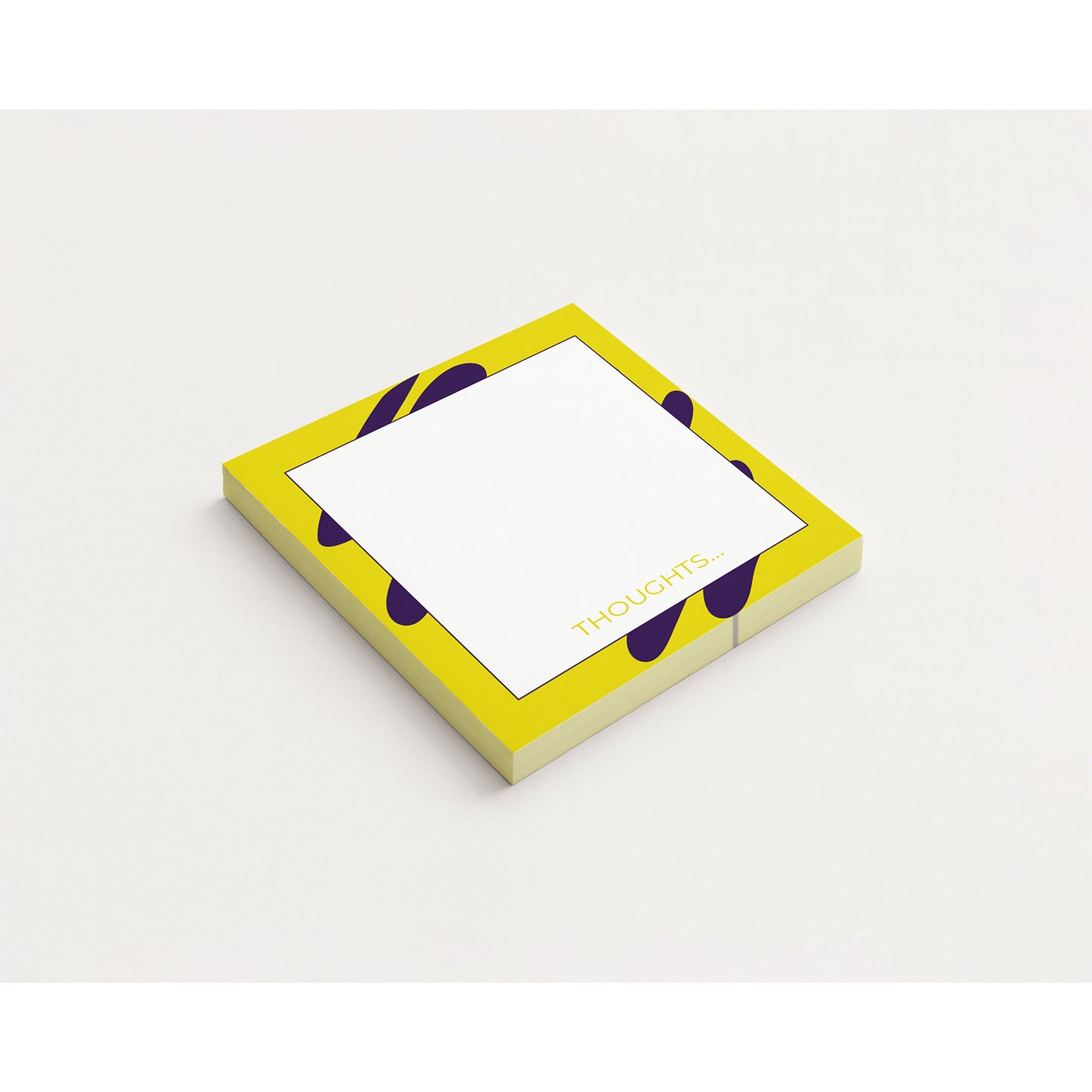 Scribble design yellow notepad.