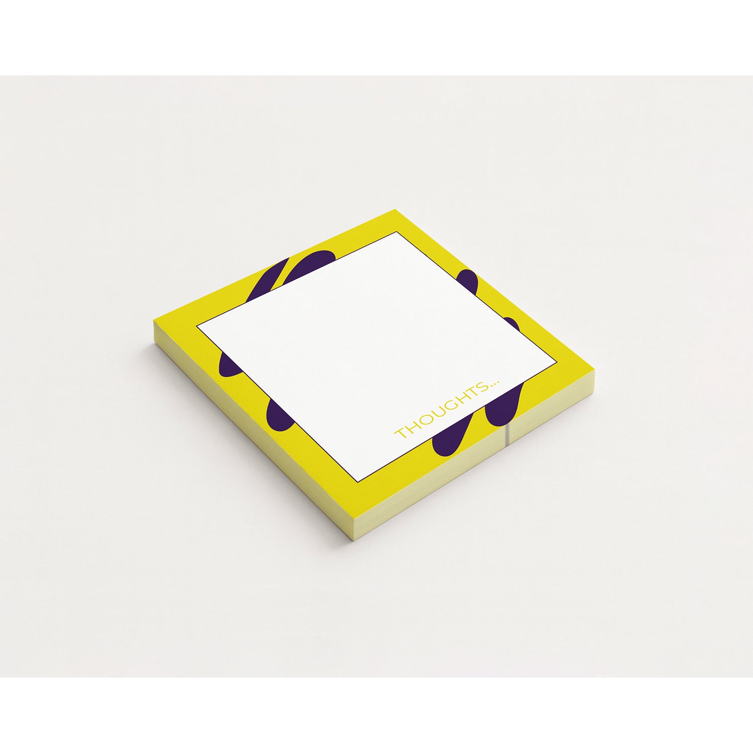 Scribble design yellow notepad.