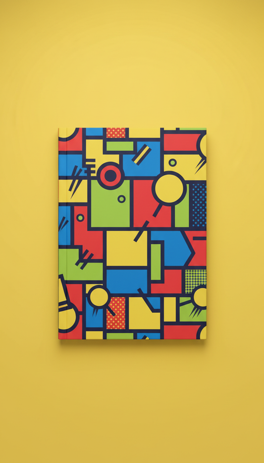 Pop art hardcover notebook